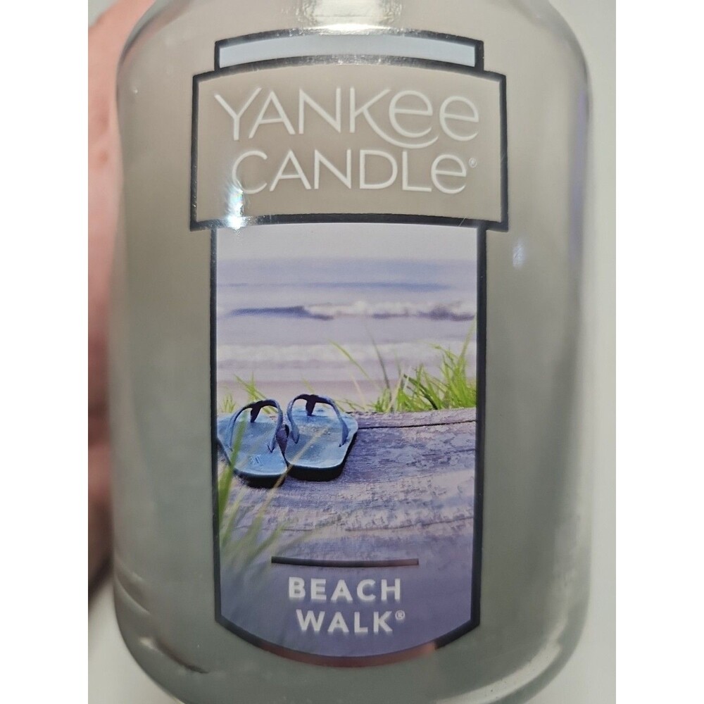 NEW Yankee Candle Beach Walk Large Jar 22oz 110-150 Hours Burn Time 1129788 Blue - Picture 5 of 5
